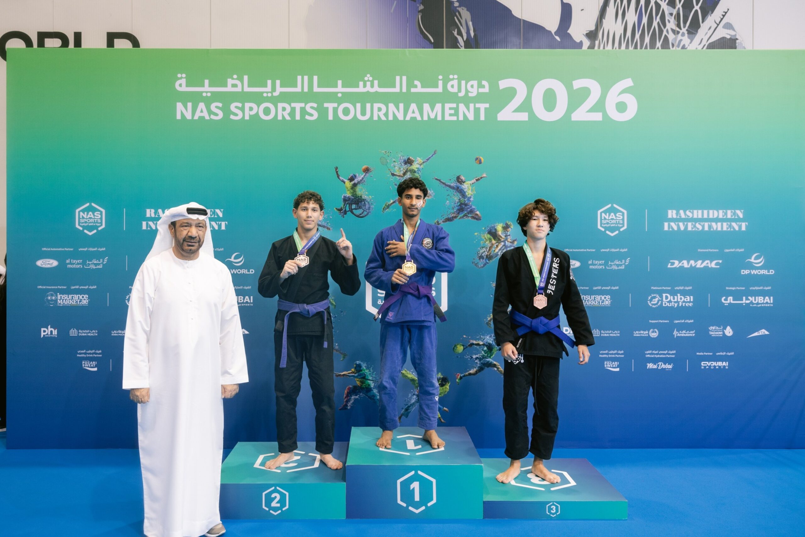 Emirati athletes shine in Jiu-Jitsu Championship at NAS Tournament