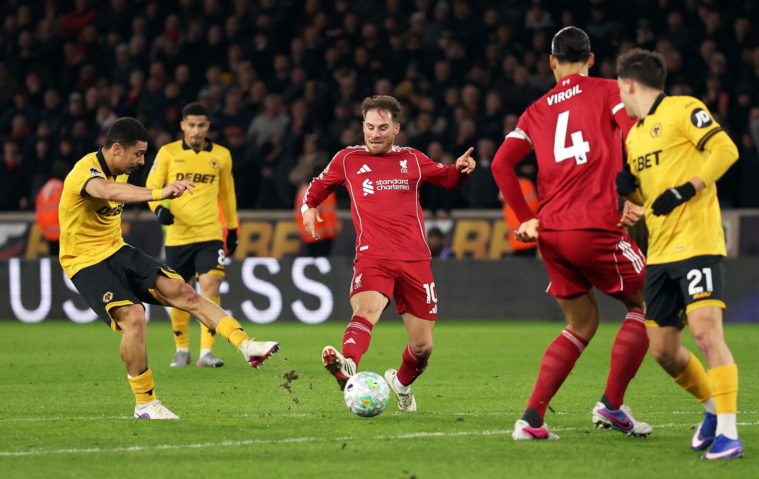 Resurgent Wolves stun Liverpool as Everton enjoy home comfort