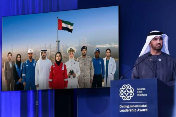 Sultan Al Jaber dedicates award to UAE President, frontline workers