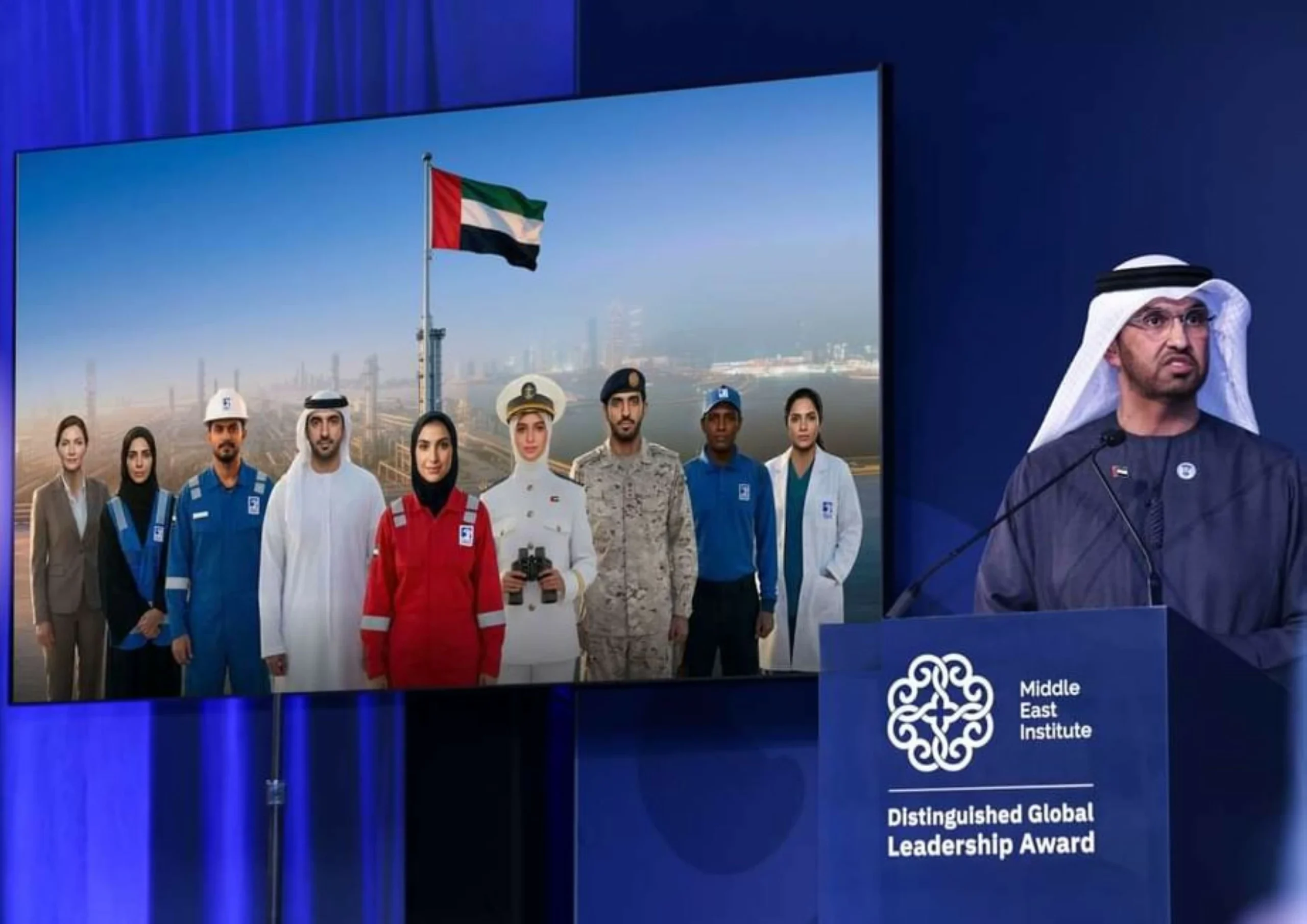 Sultan Al Jaber dedicates award to UAE President, frontline workers