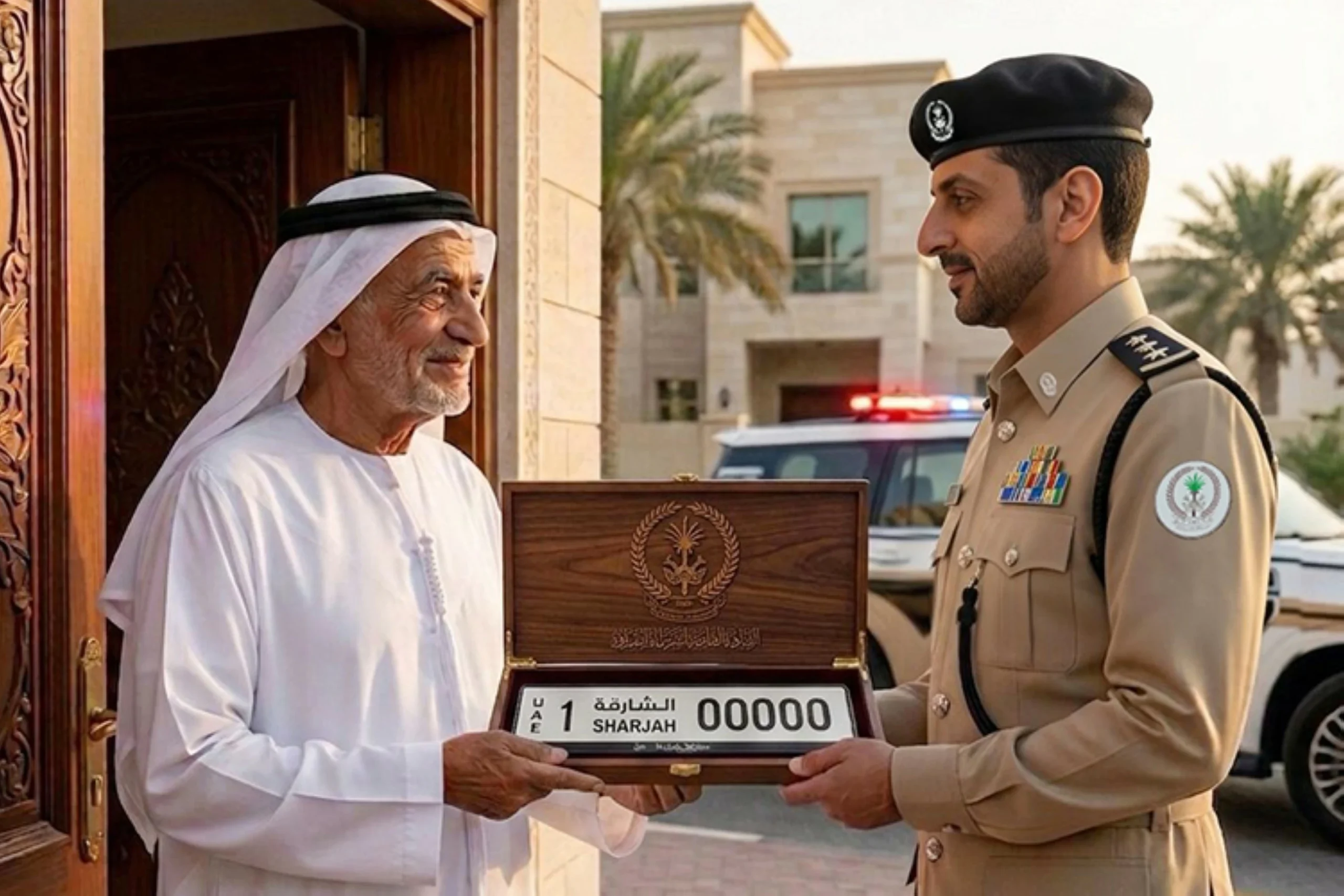 Sharjah Police to deliver lost number plates free to seni…
