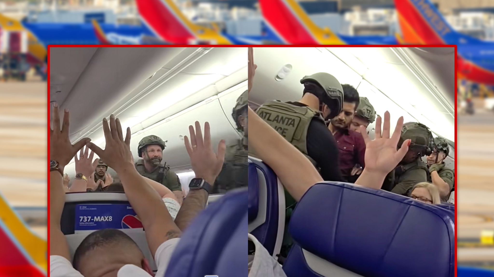 Southwest Flight Boarded by Cops with Guns Drawn, Video