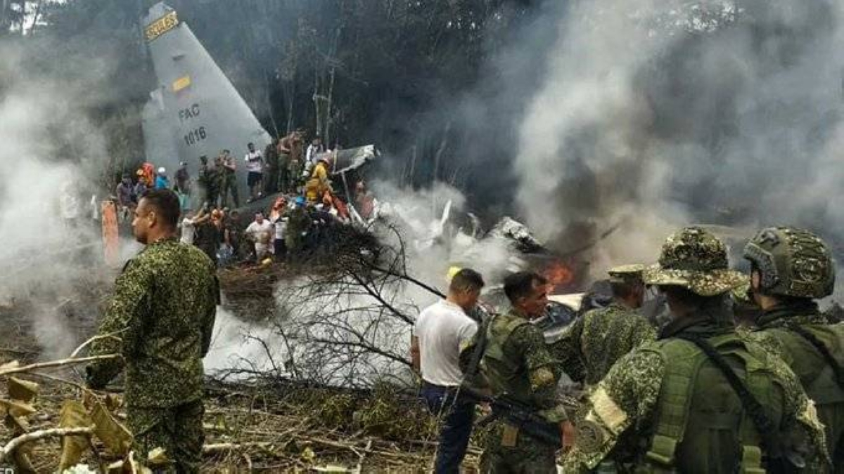 70 Killed, dozens injured in Colombian military plane crash
