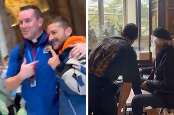 Shia LaBeouf Enjoys Sightseeing Day at Vatican With His Dad, on Video