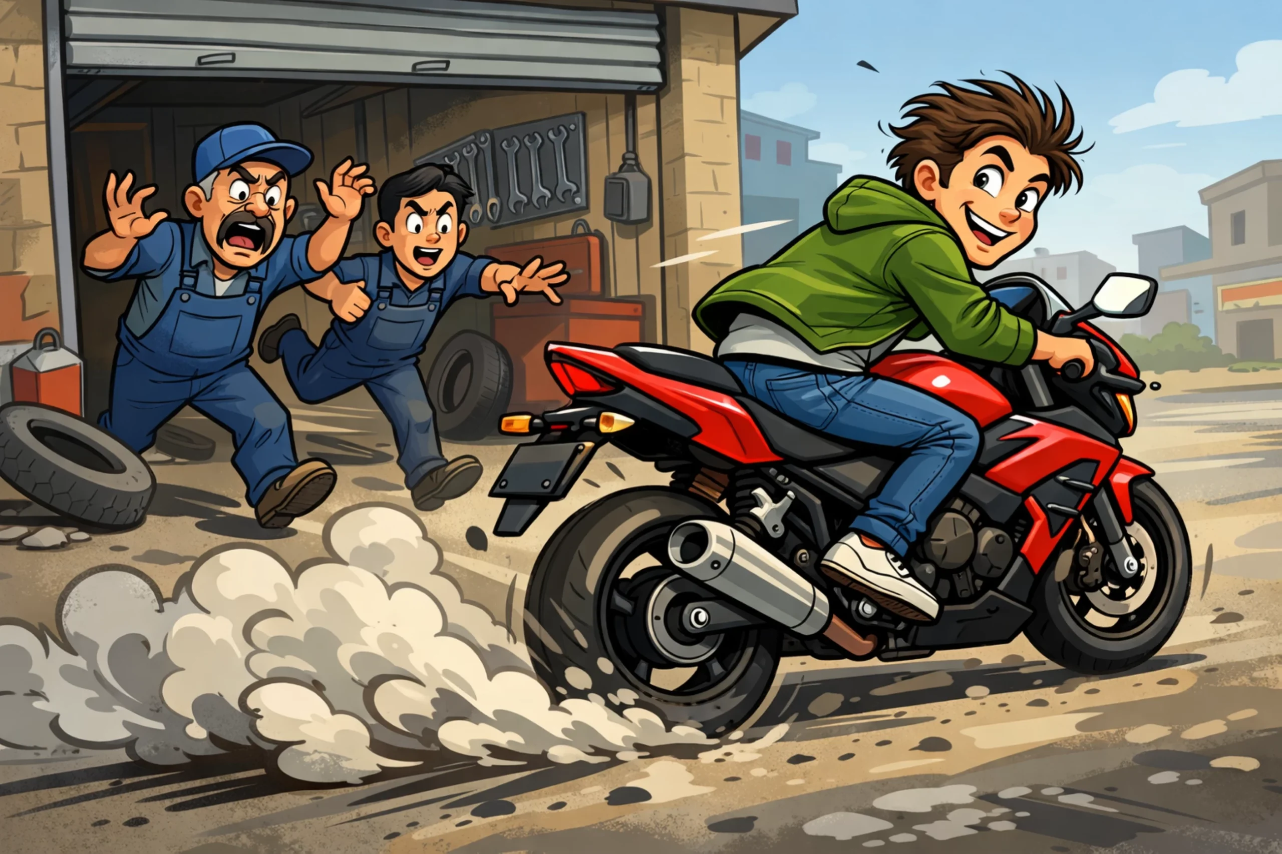 Young man accused of stealing motorcycle after test ride in Sharjah