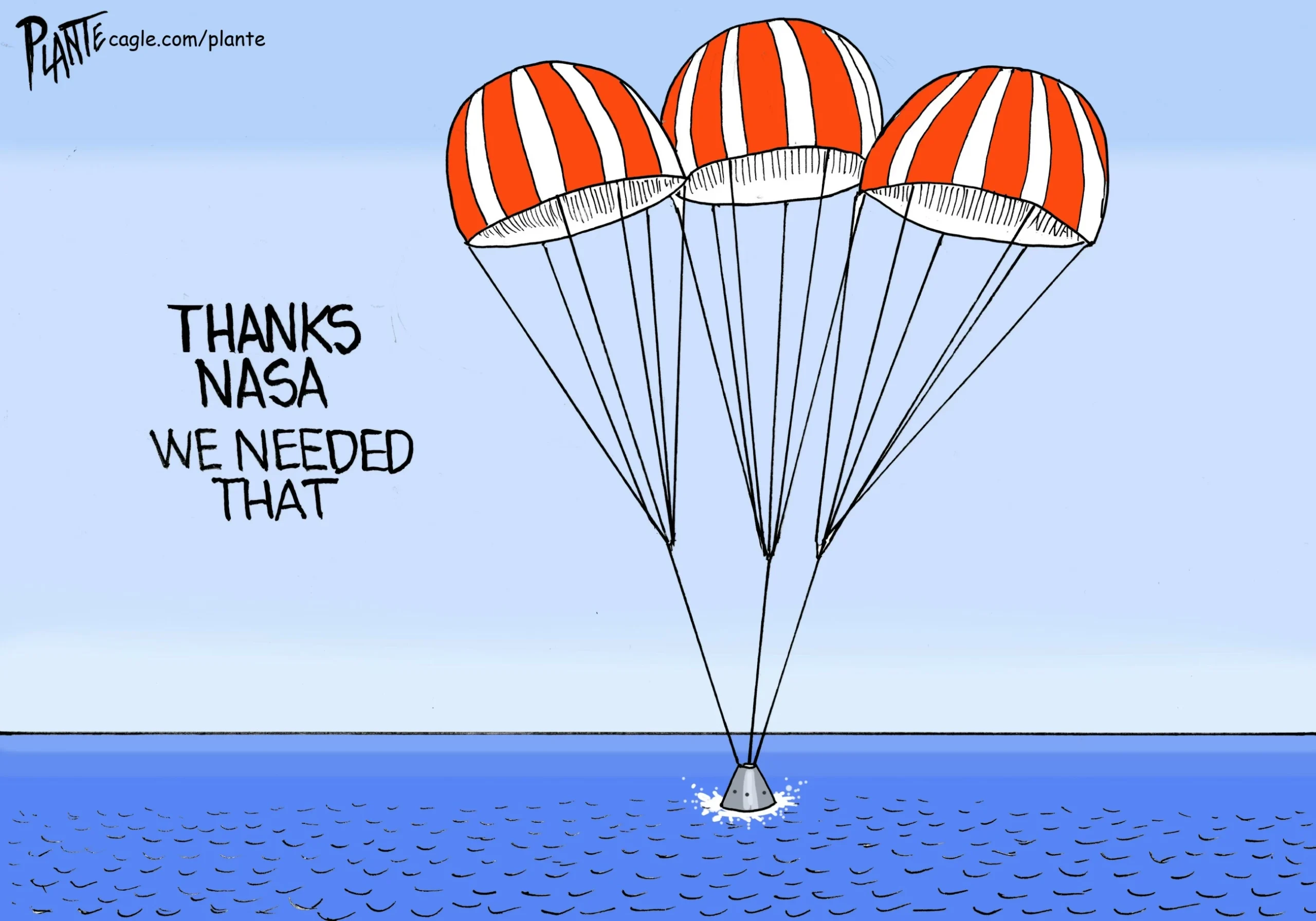 Historical splashdown