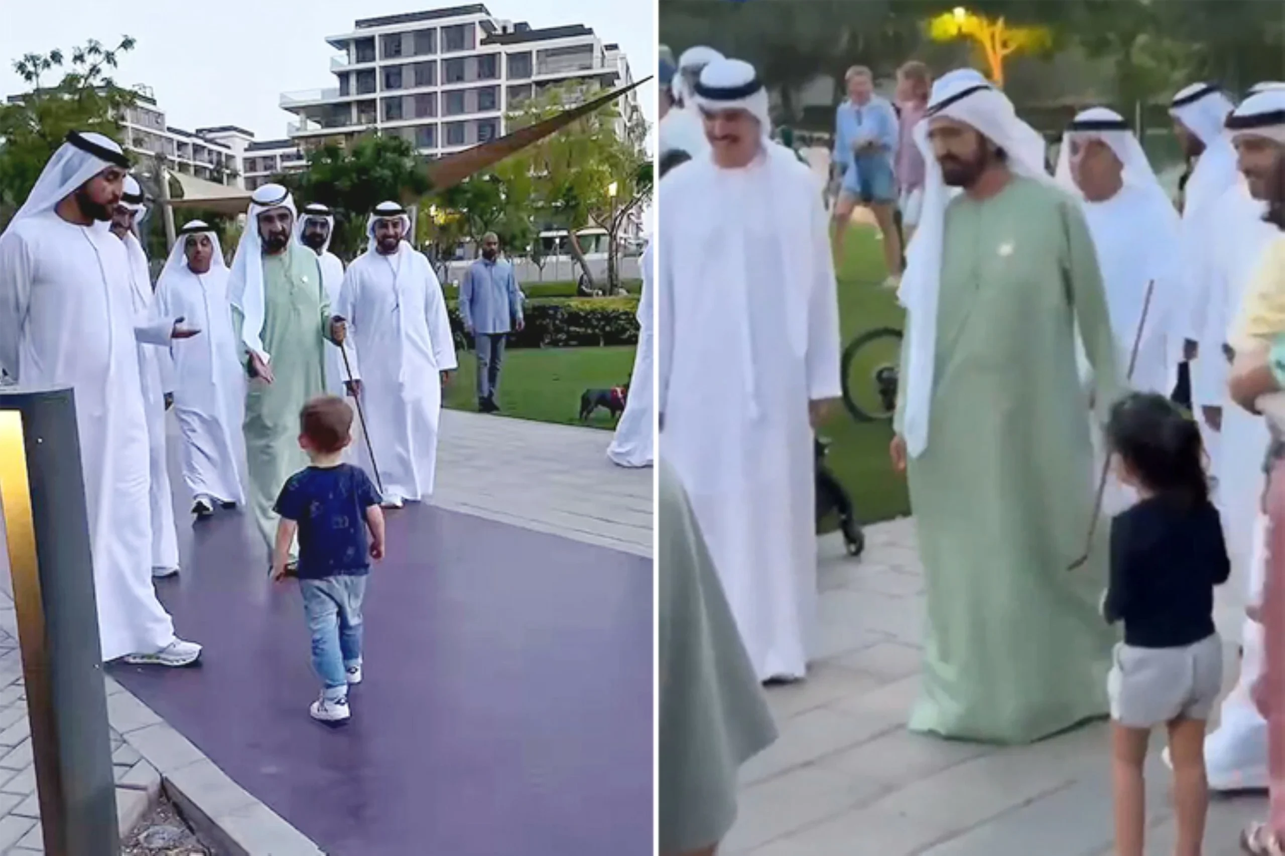 Sheikh Mohammed wins hearts with humble walk at Du…