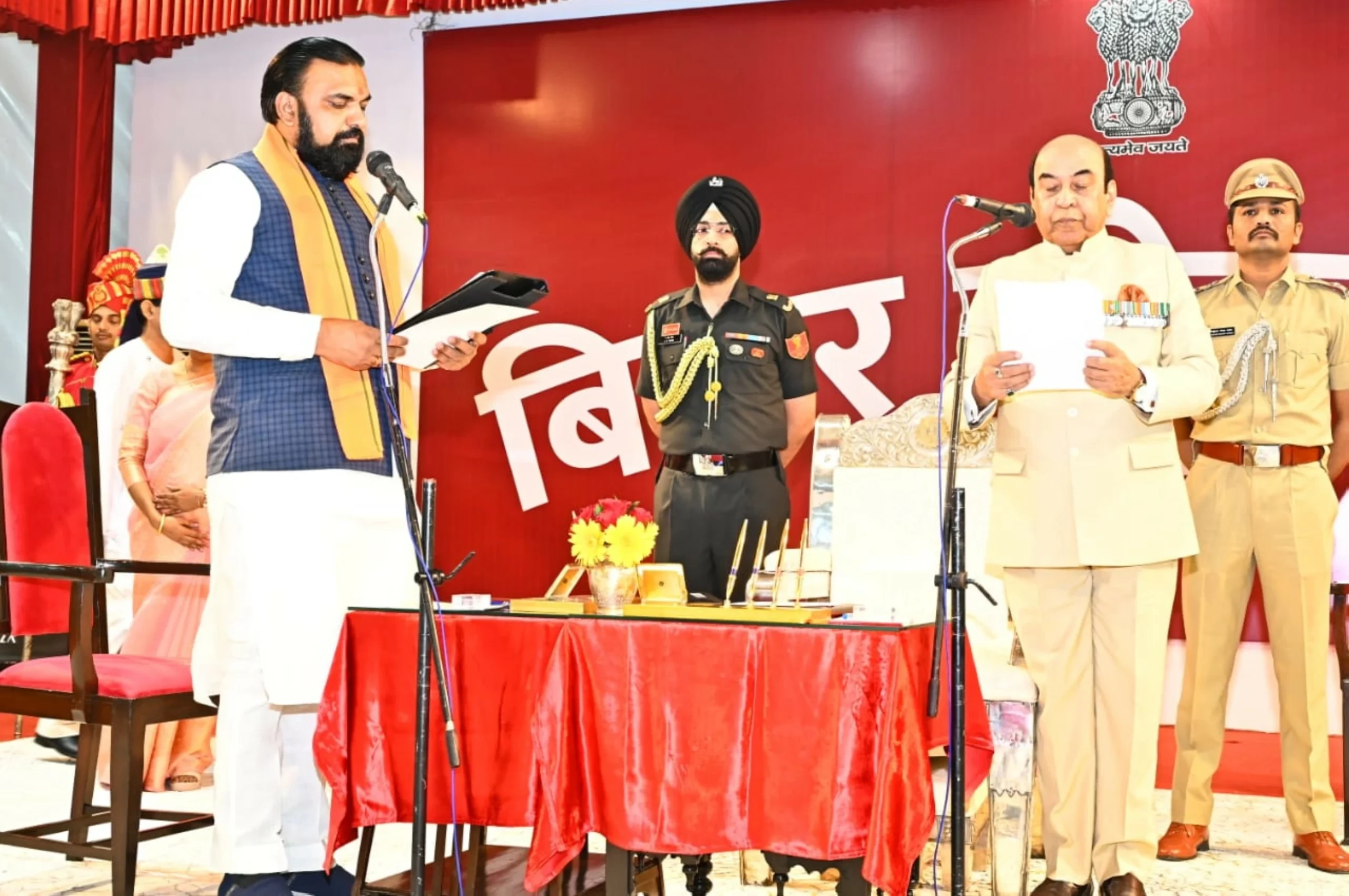 Samrat takes oath as Bihar’s first BJP chief minister