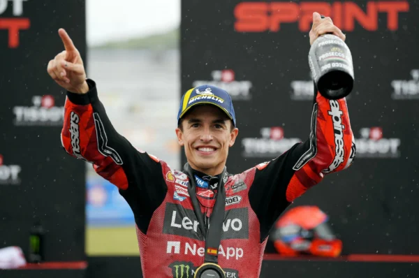Marquez wins Spanish GP sprint despite crash in rain