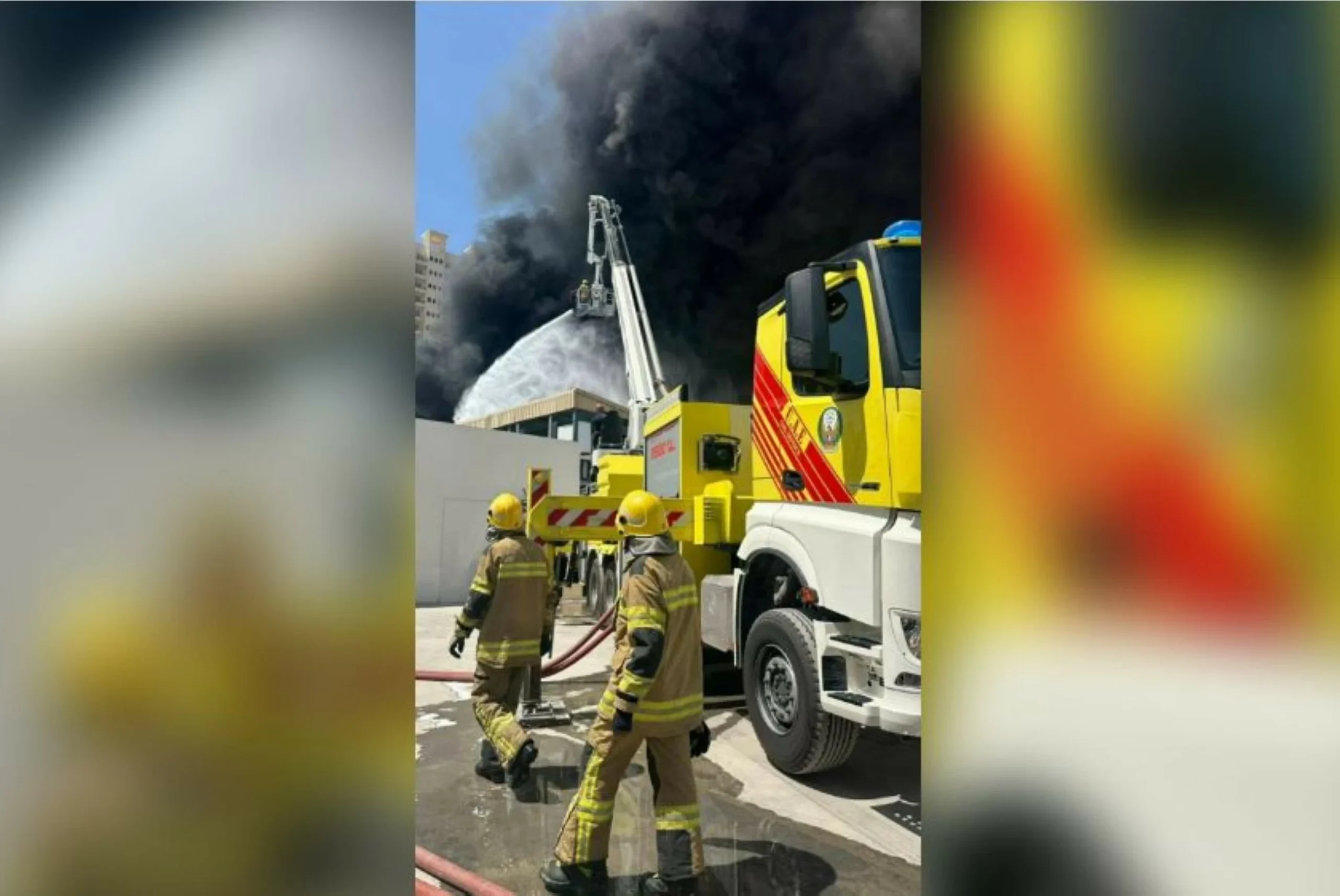 Fire at factory brought under control with no injuries in Ajman