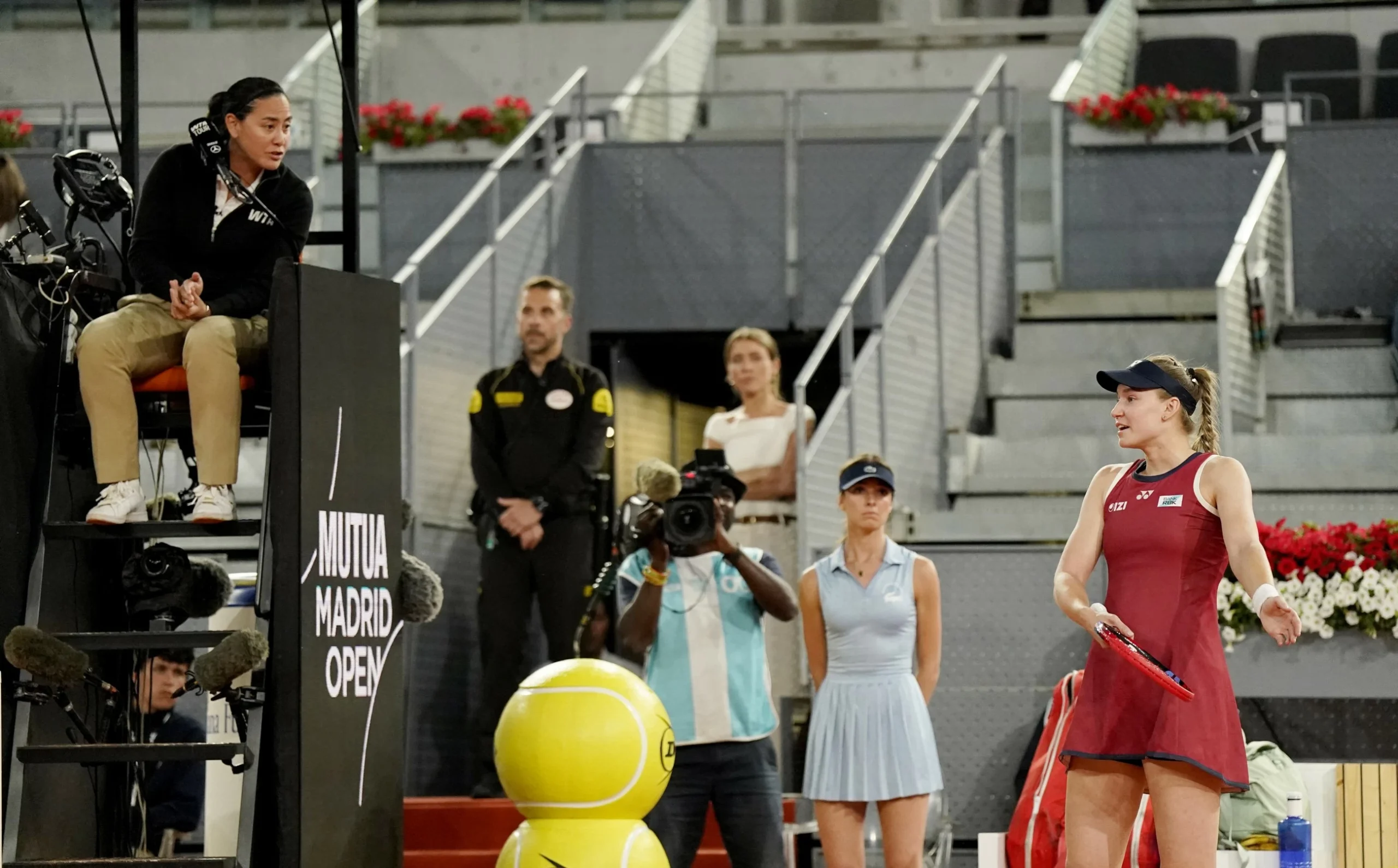 Rybakina hits out at electronic line‑calling system after Madrid row