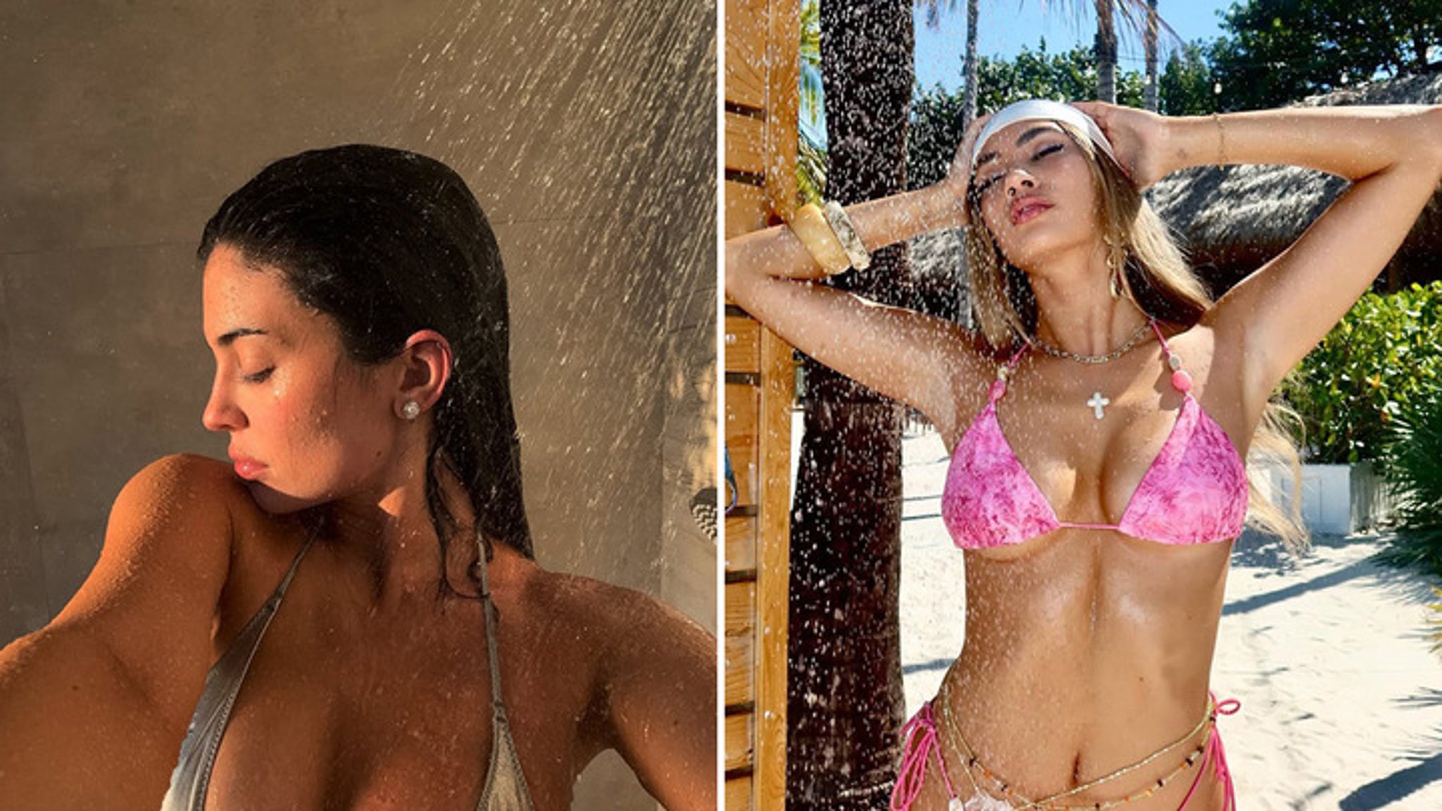 Babes In The Shower For April Showers … Dripping With Confidence!