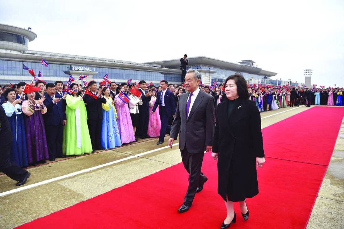 Chinese foreign minister visits Pyongyang to advance relations