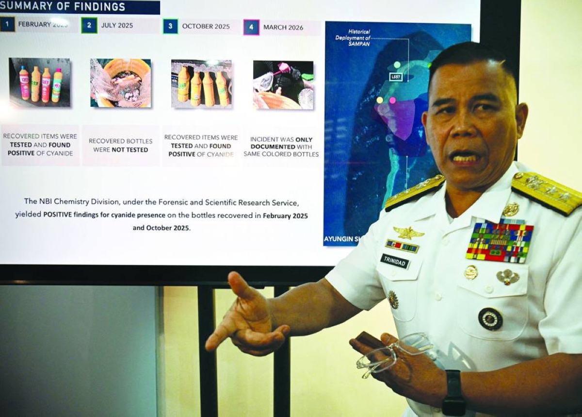Philippines warns of ‘sabotage’ after cyanide seizure in disputed South China Sea atoll