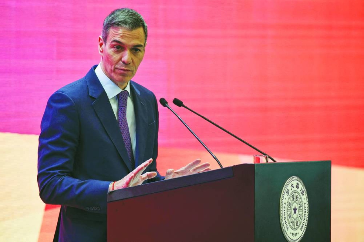 Spanish premier urges China to take bigger role in multipolar order