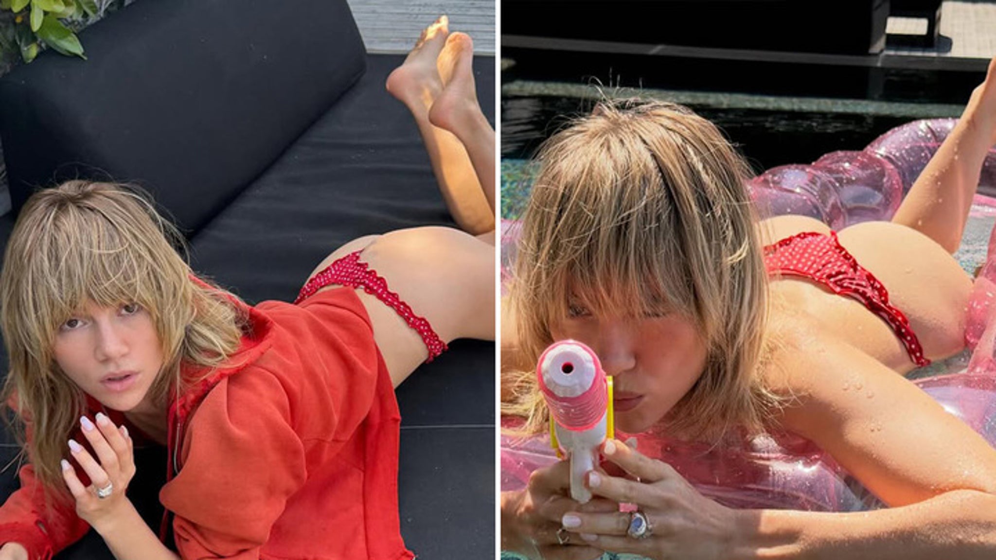 Cheek of the Week — Suki Waterhouse Slips Into Her Thong Bikini!