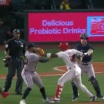 Brawl Breaks Out During Atlanta Braves at Los Angeles Angels Game