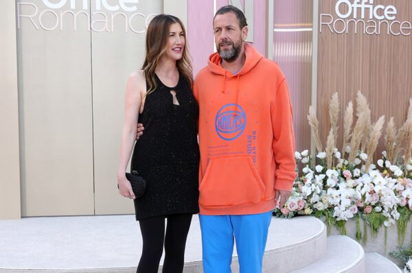 Adam Sandler in Knicks Hoodie For Wife’s Big Premiere