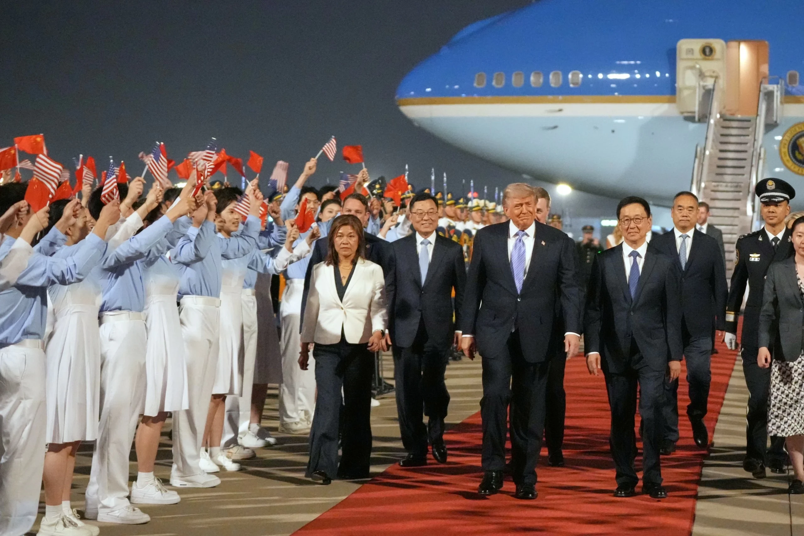 ‘We’re the two superpowers:’ Trump arrives in Beijing for…