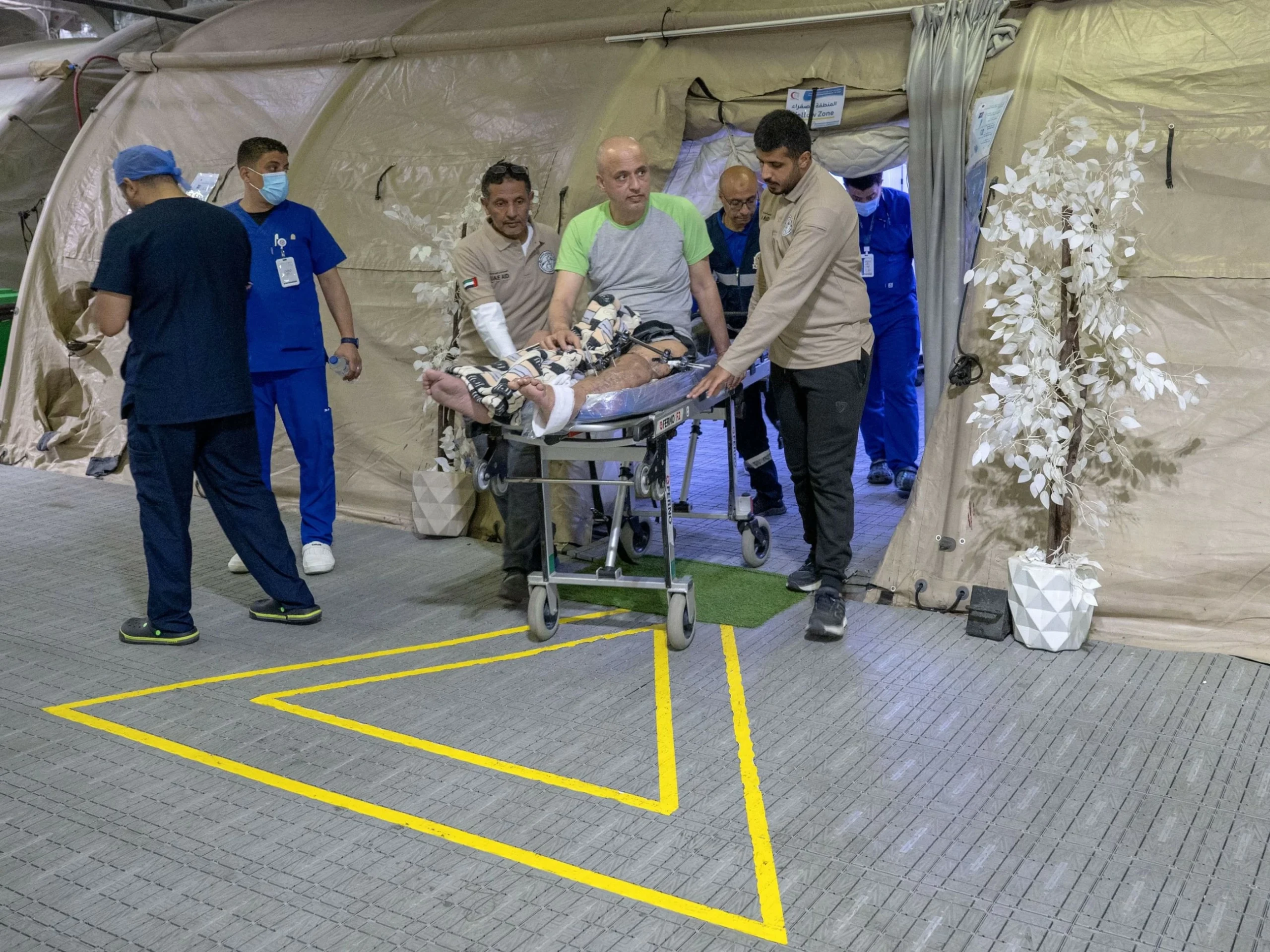 UAE floating hospital receives two new cases from Gaza th…