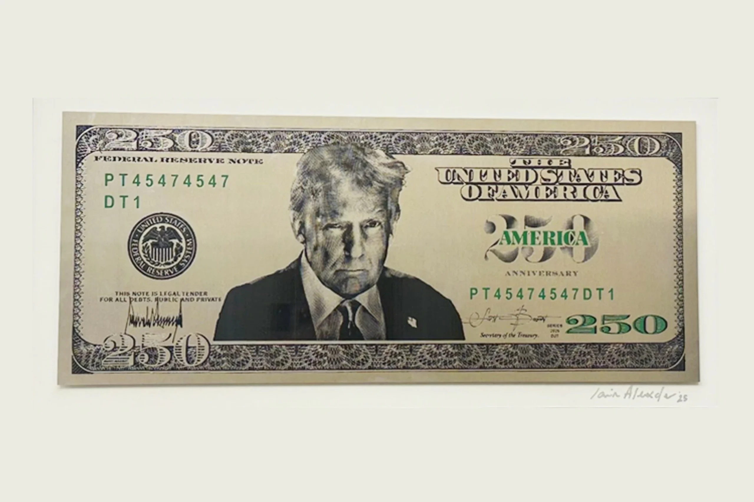 Donald Trump’s face could appear on US $250 bill