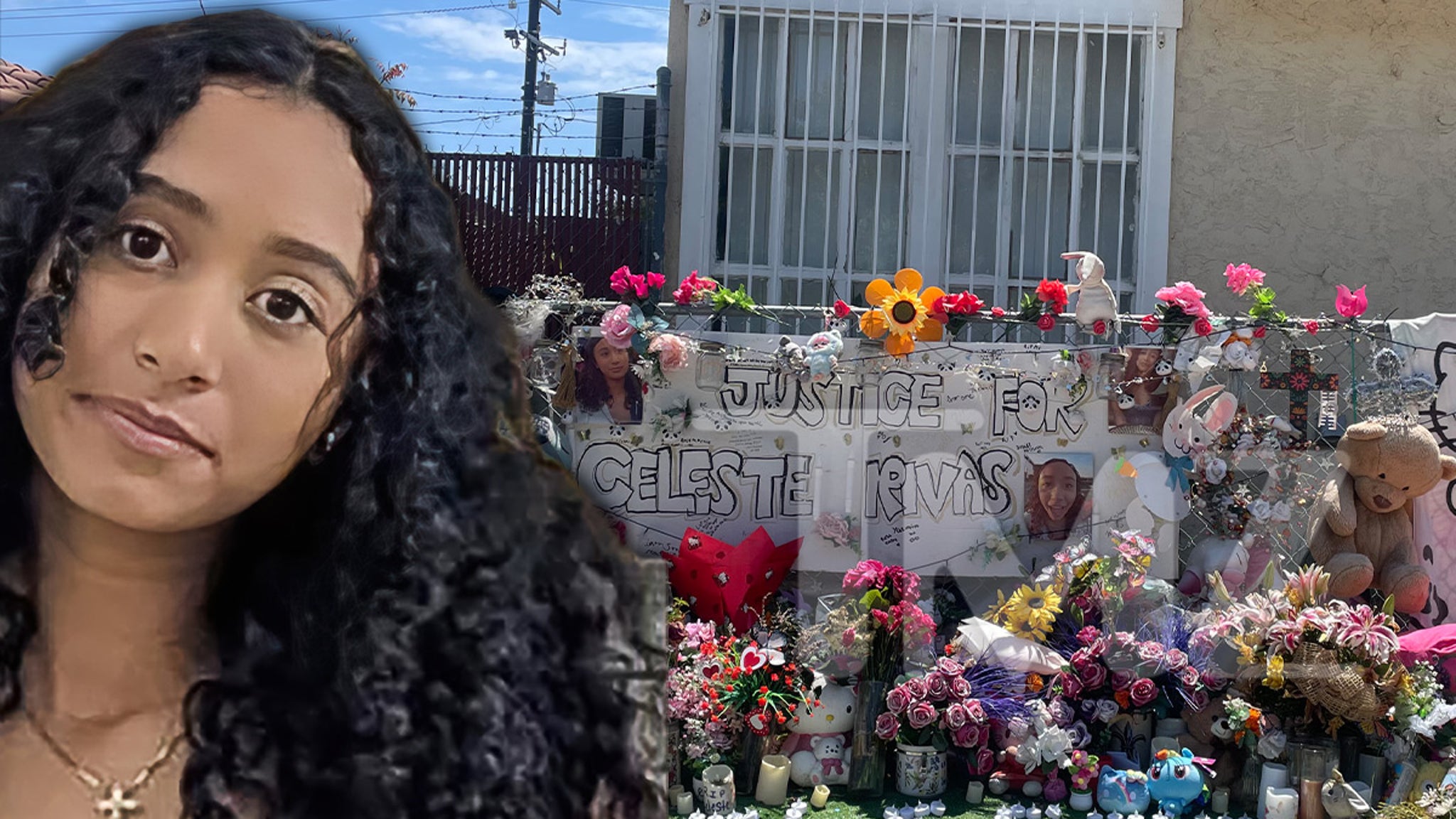 Celeste Rivas’ Memorial Outside Family Home Seen After D4VD’s Arrest