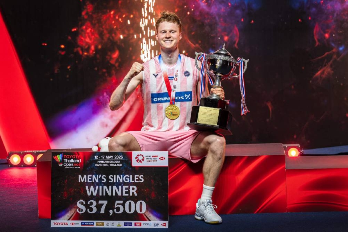 Denmark’s Antonsen wins Thailand Open title