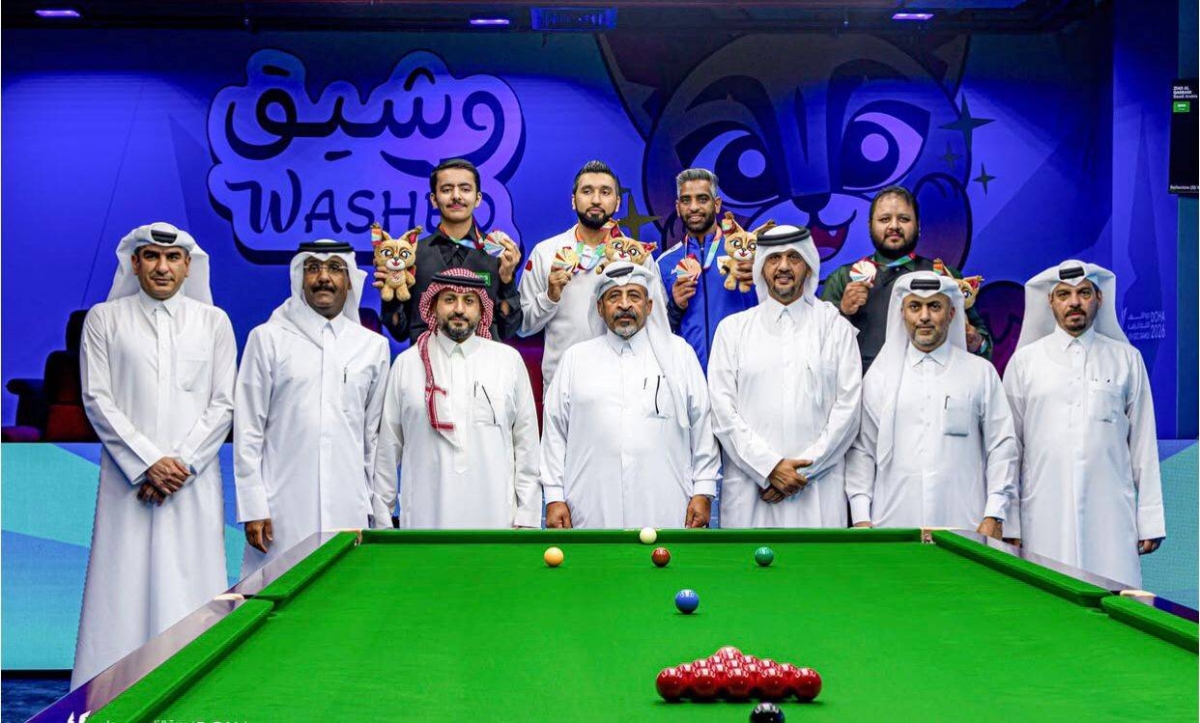 Al-Obaidli wins gold medal in 15-red snooker singles