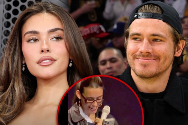 Justin Herbert FaceTimes Madison Beer During Concert Soundcheck