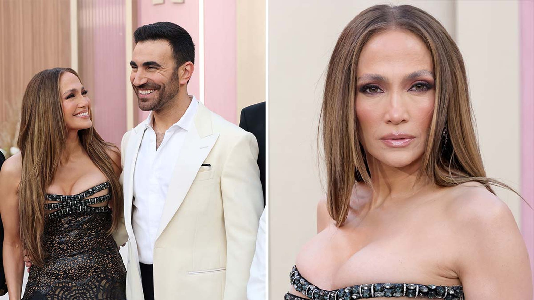 Jennifer Lopez And Brett Goldstein Get Cozy at ‘Office Romance’ Premiere