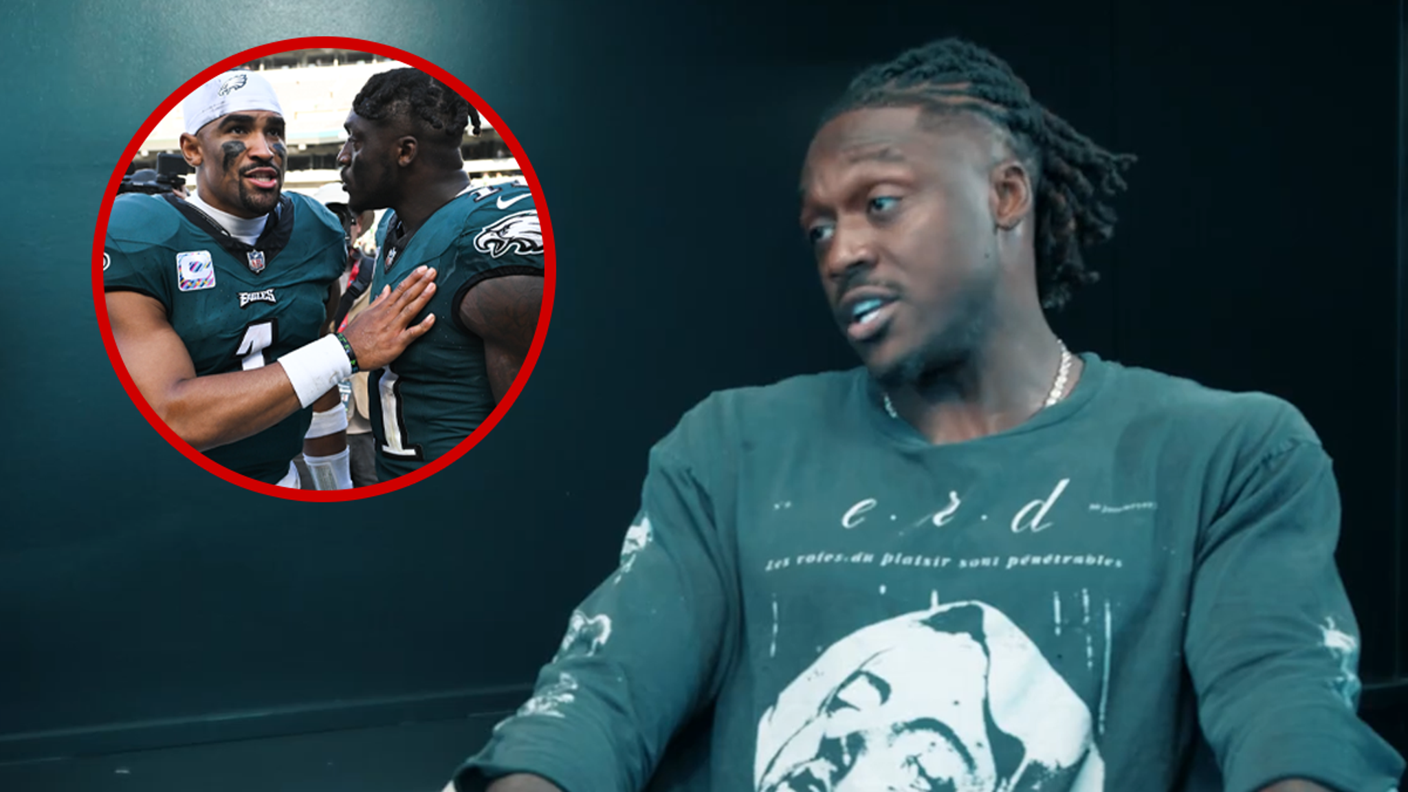 A.J. Brown Says He’s ‘Not As Close’ With Jalen Hurts, But ‘No Bad Blood’