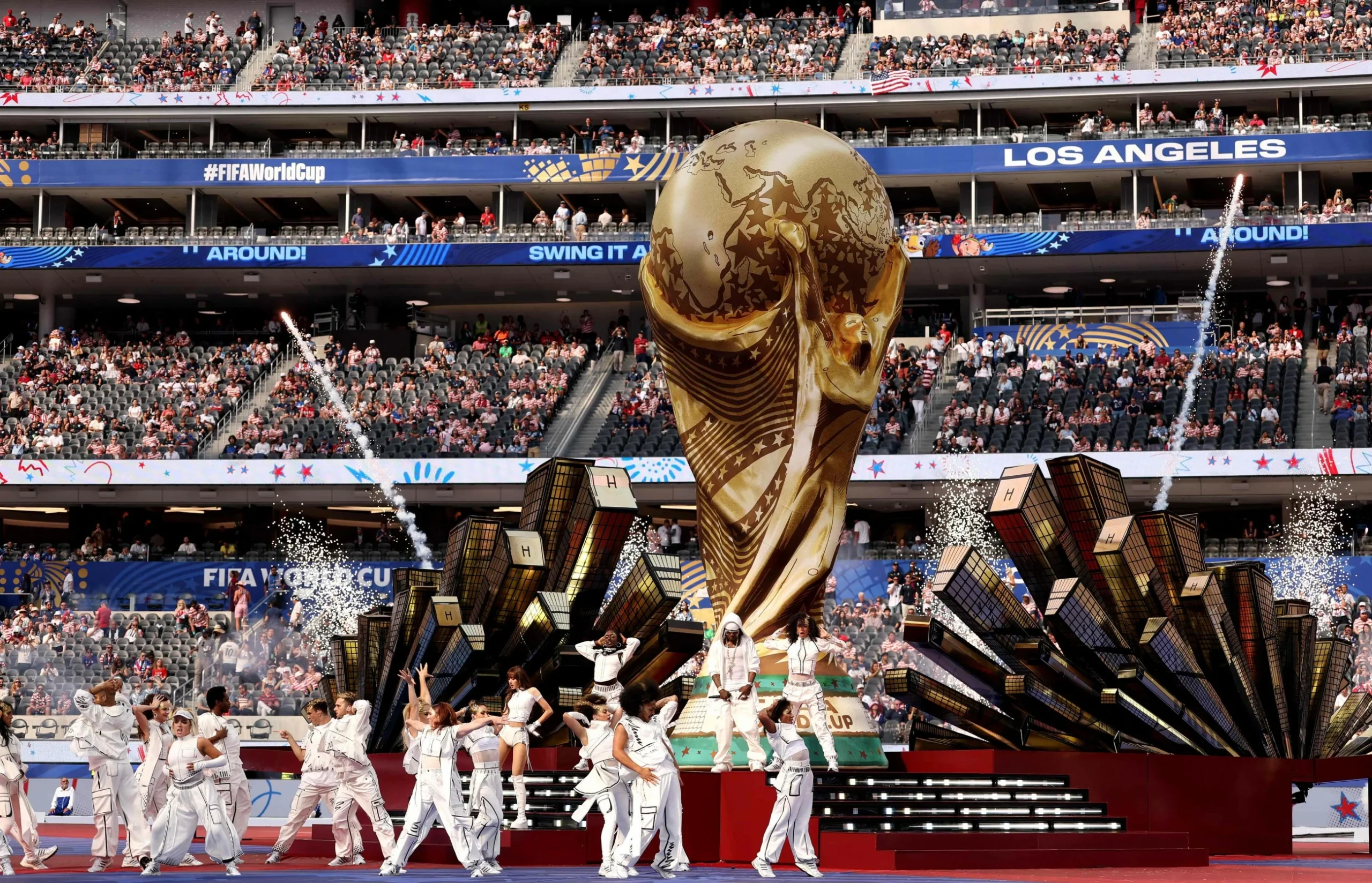World Cup begins in USA with Hollywood-style opening ceremony
