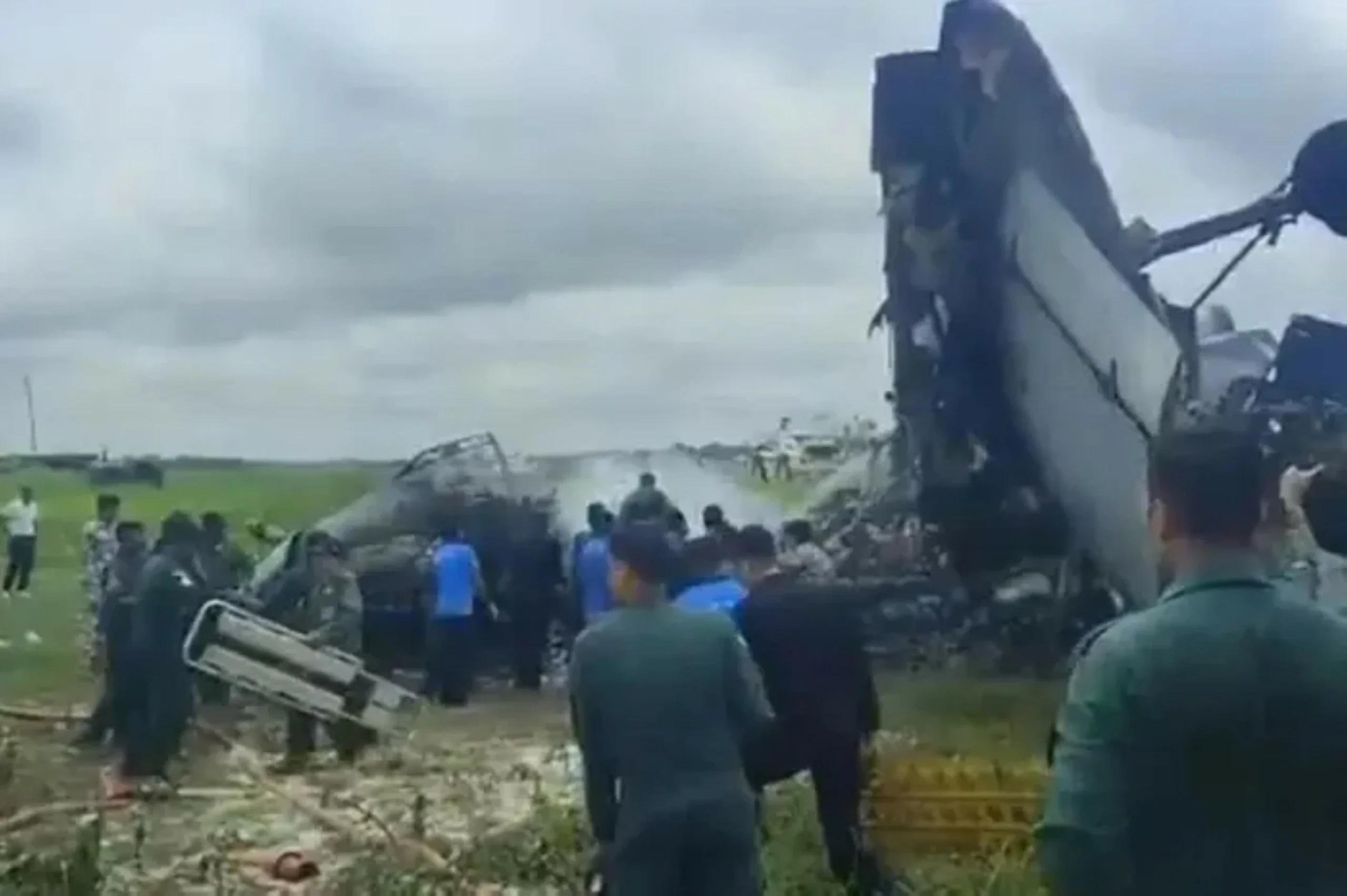 Military transport plane crashes in India