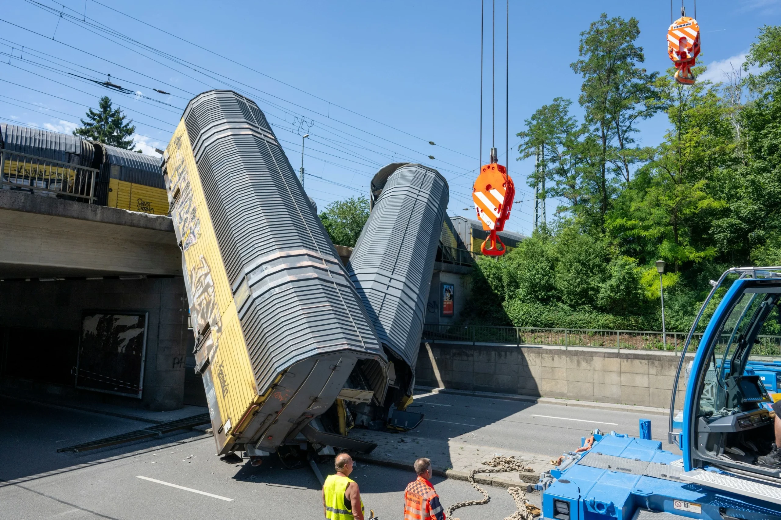One dead after freight trains collide in Munich