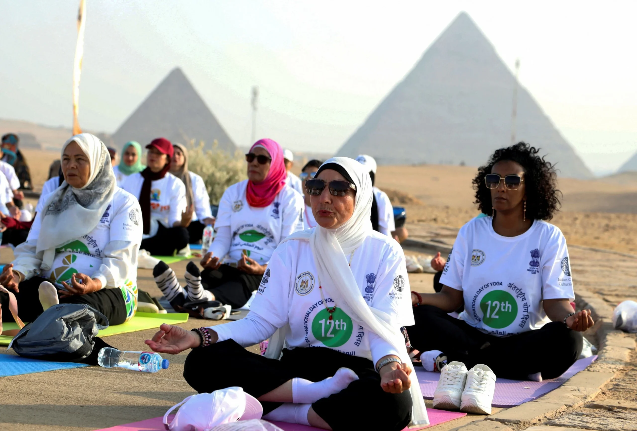 Yoga grips whole world, from Jebel Hafeet to Pyramids of Giza