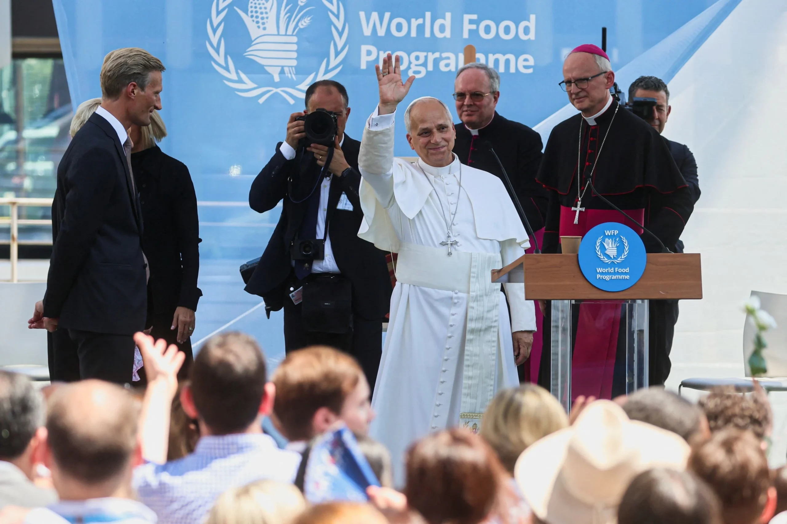 Pope Leo decries leaders who ‘feed’ wars while millions go hungry