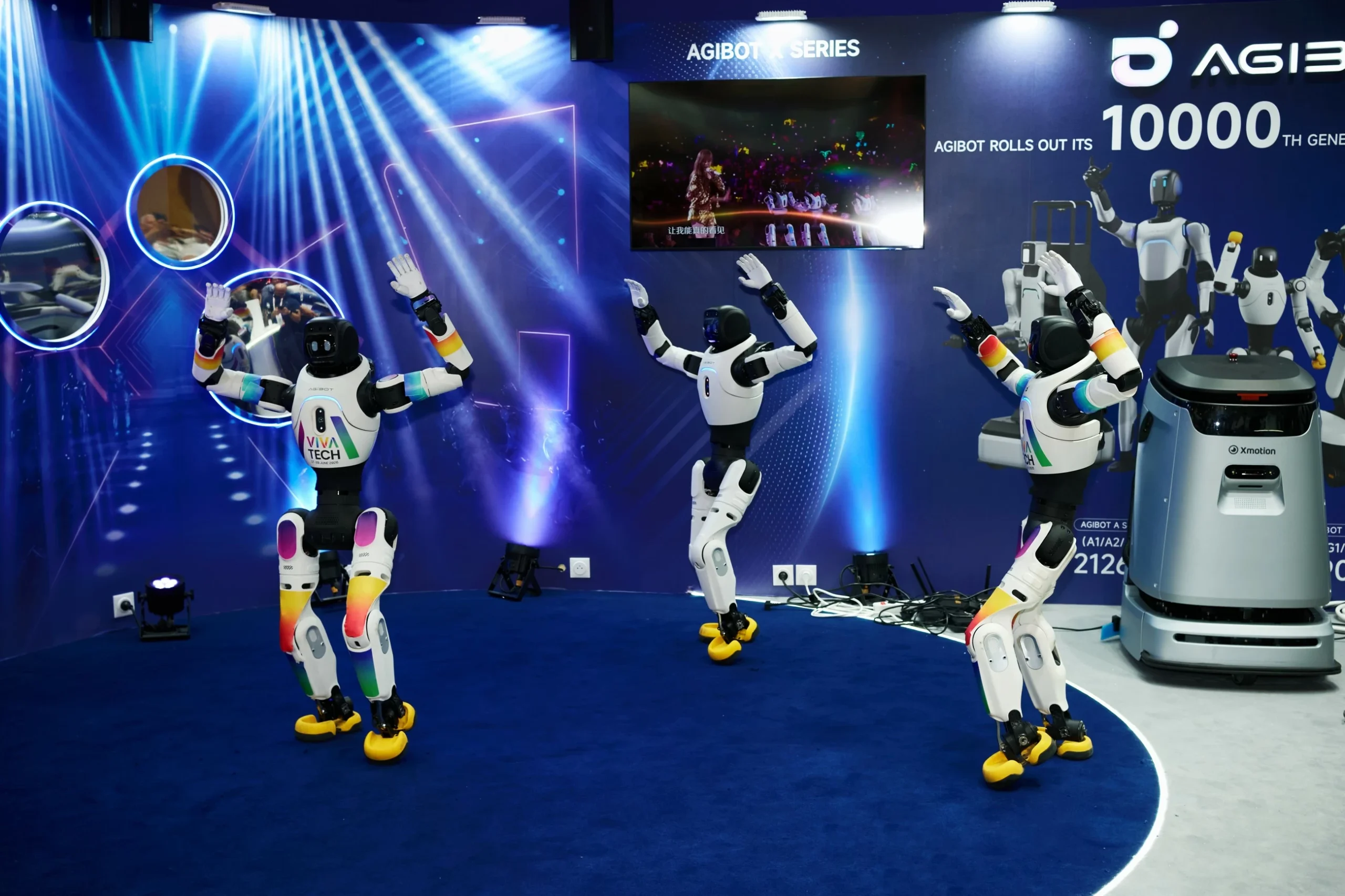 AGIBOT robots dance in sync at VivaTech 2026