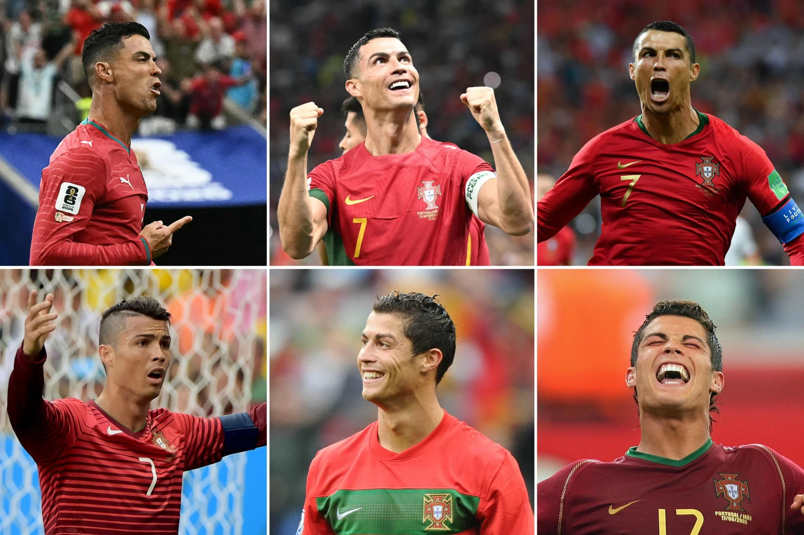 Ronaldo becomes first player to score in six World Cups w…