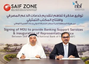 SAIF Zone, NBF to enhance banking access for businesses and investors