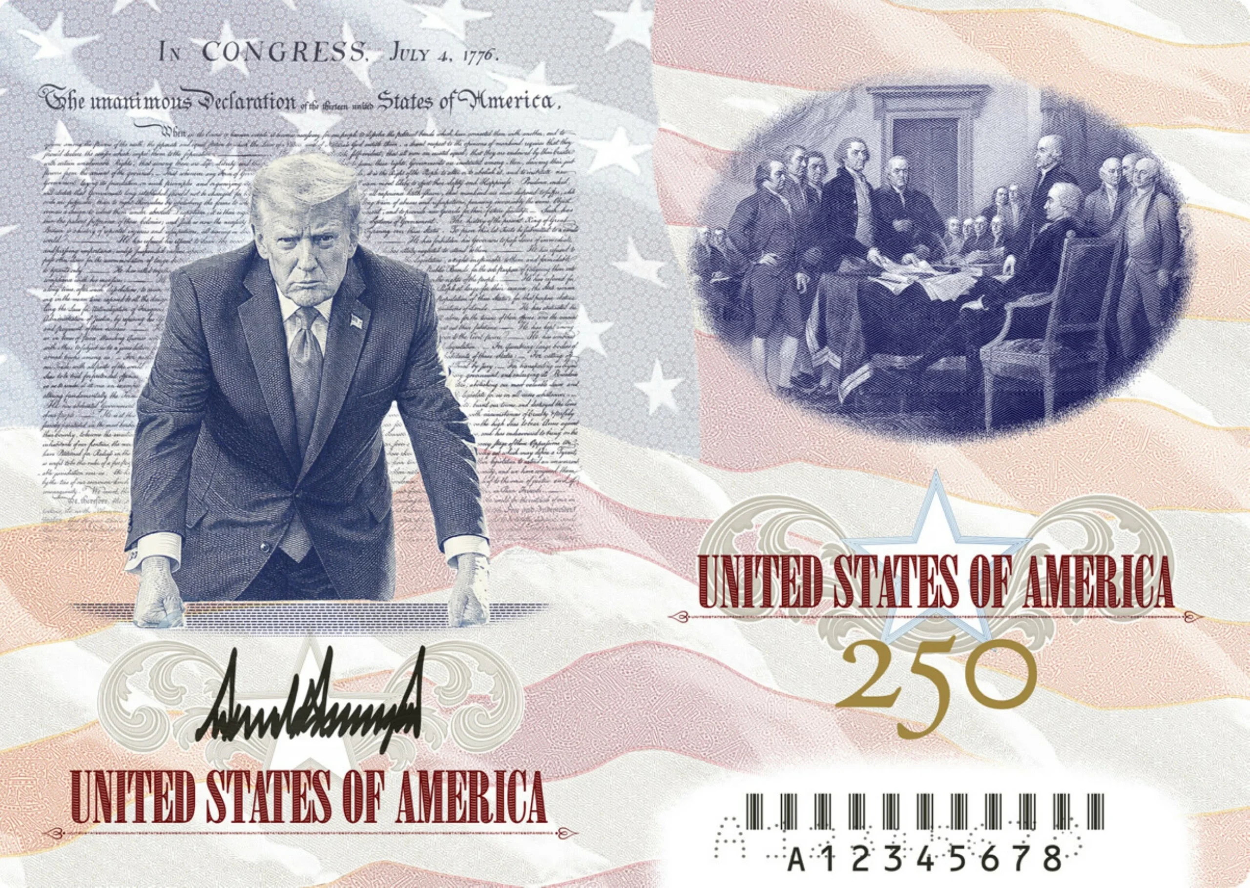 Trump unveils new US passport with his picture