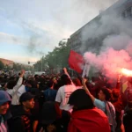 Soccer fans clash with police in The Hague after Morocco …