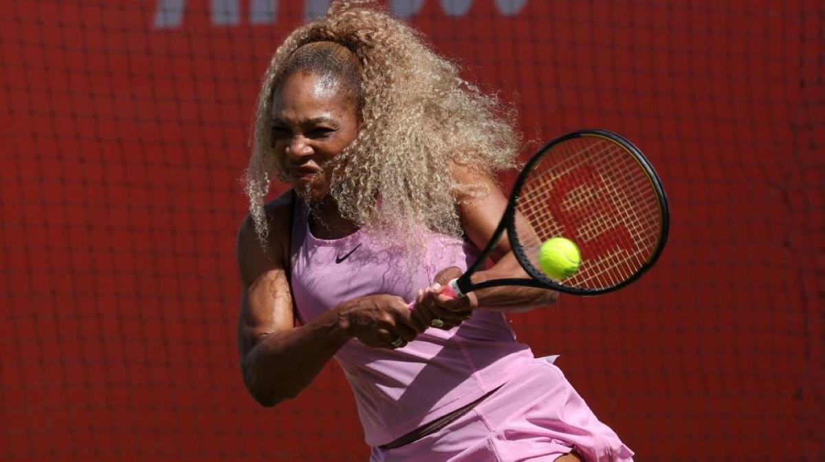 Serena is back – American great returns to court at Queen’s