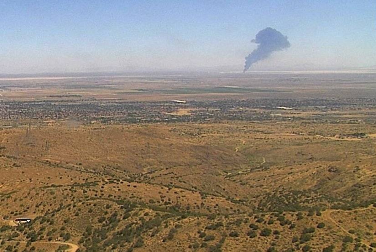 US Air Force B-52 bomber crashes on takeoff