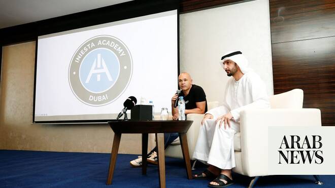 World Cup winner Andres Iniesta launches academy in Dubai