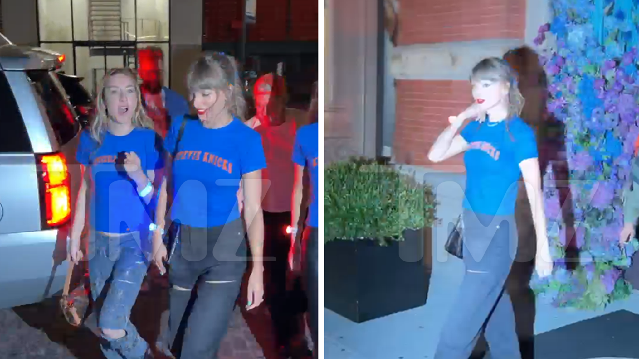 Taylor Swift Parties at Zero Bond After Knicks’ Victory Over Spurs