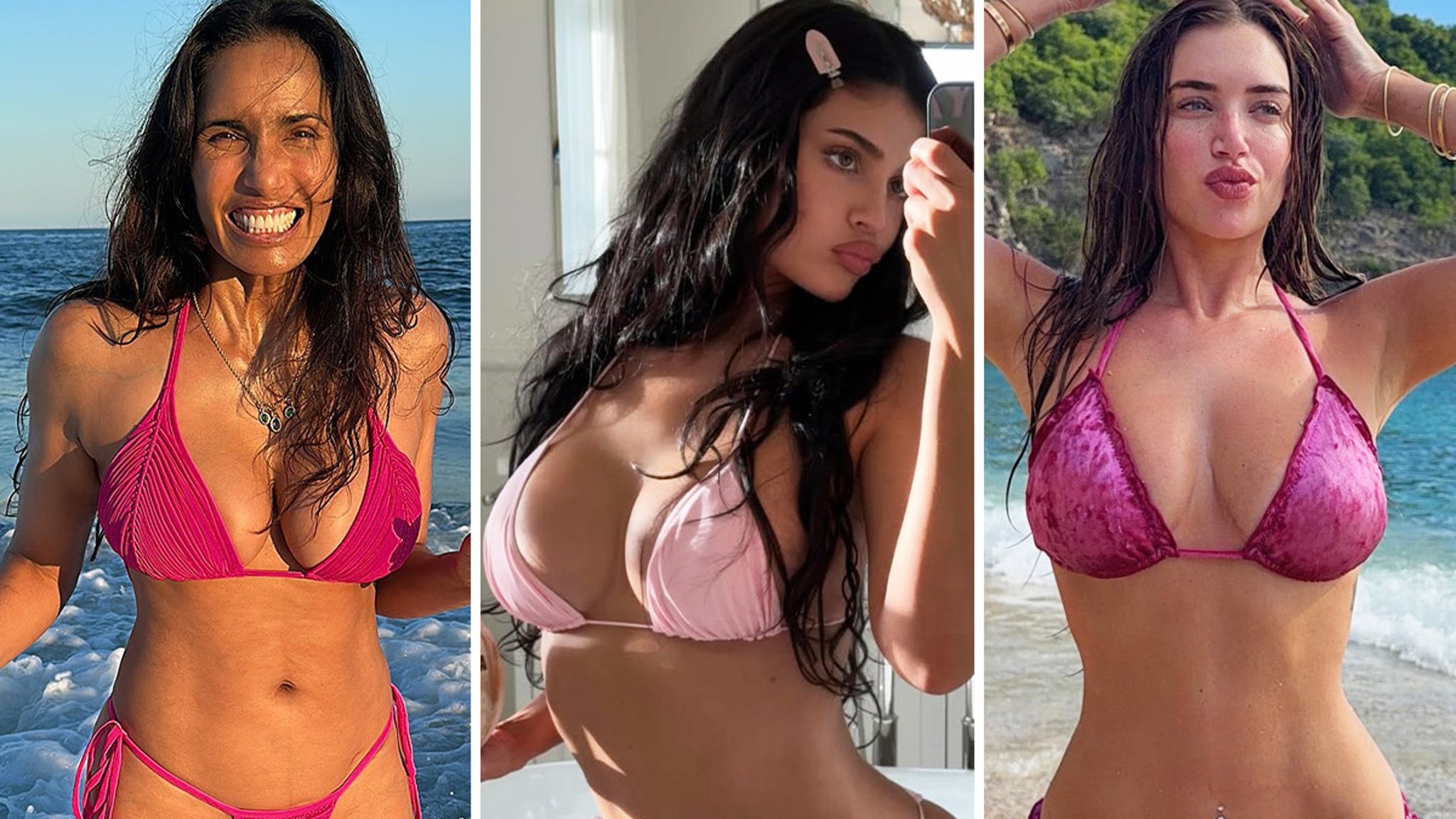 Hot Stars In Pink Bikinis … Happy National Pink Day!