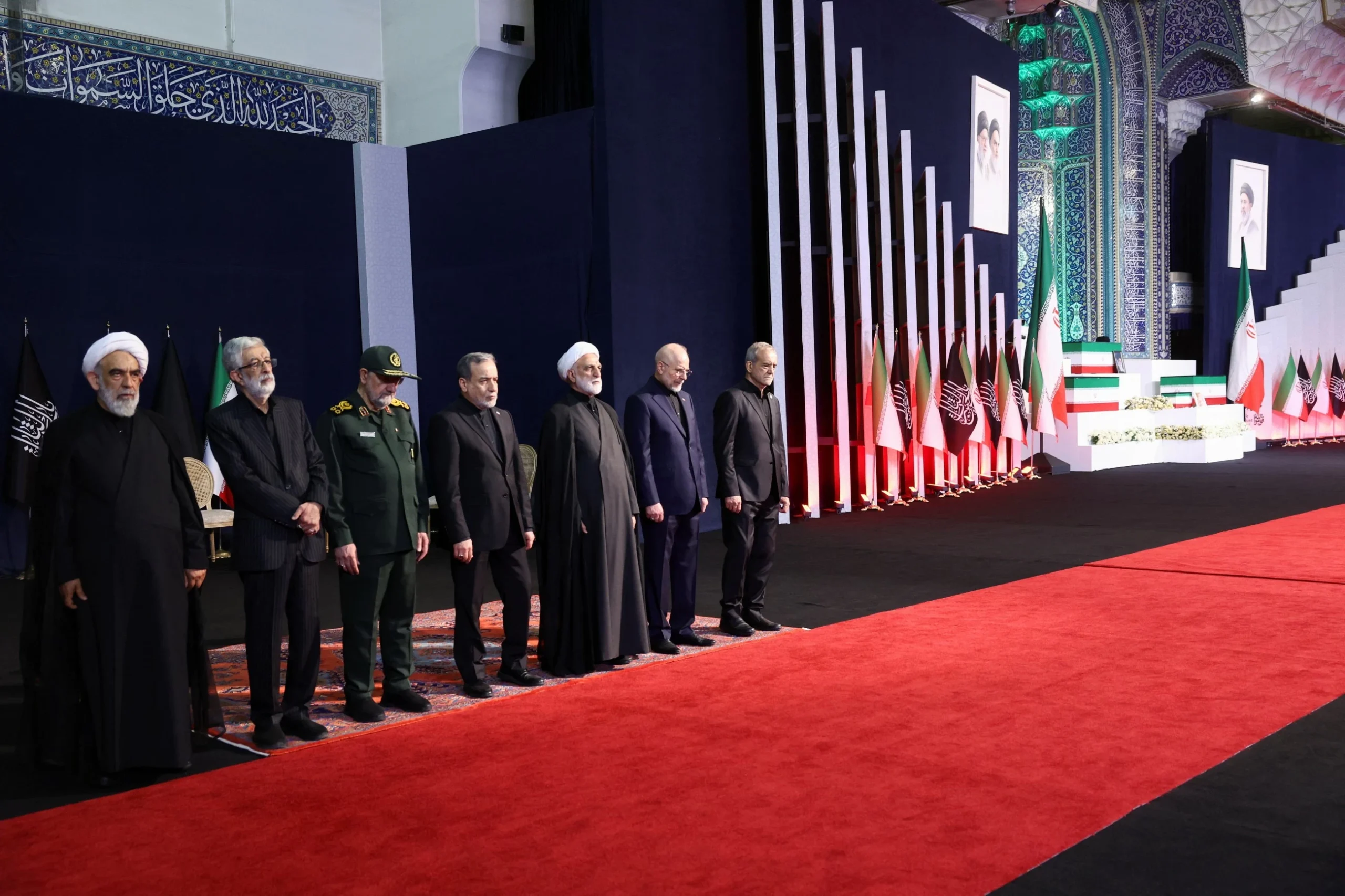 Iranian leaders pay last respects to Khamenei as mourners…