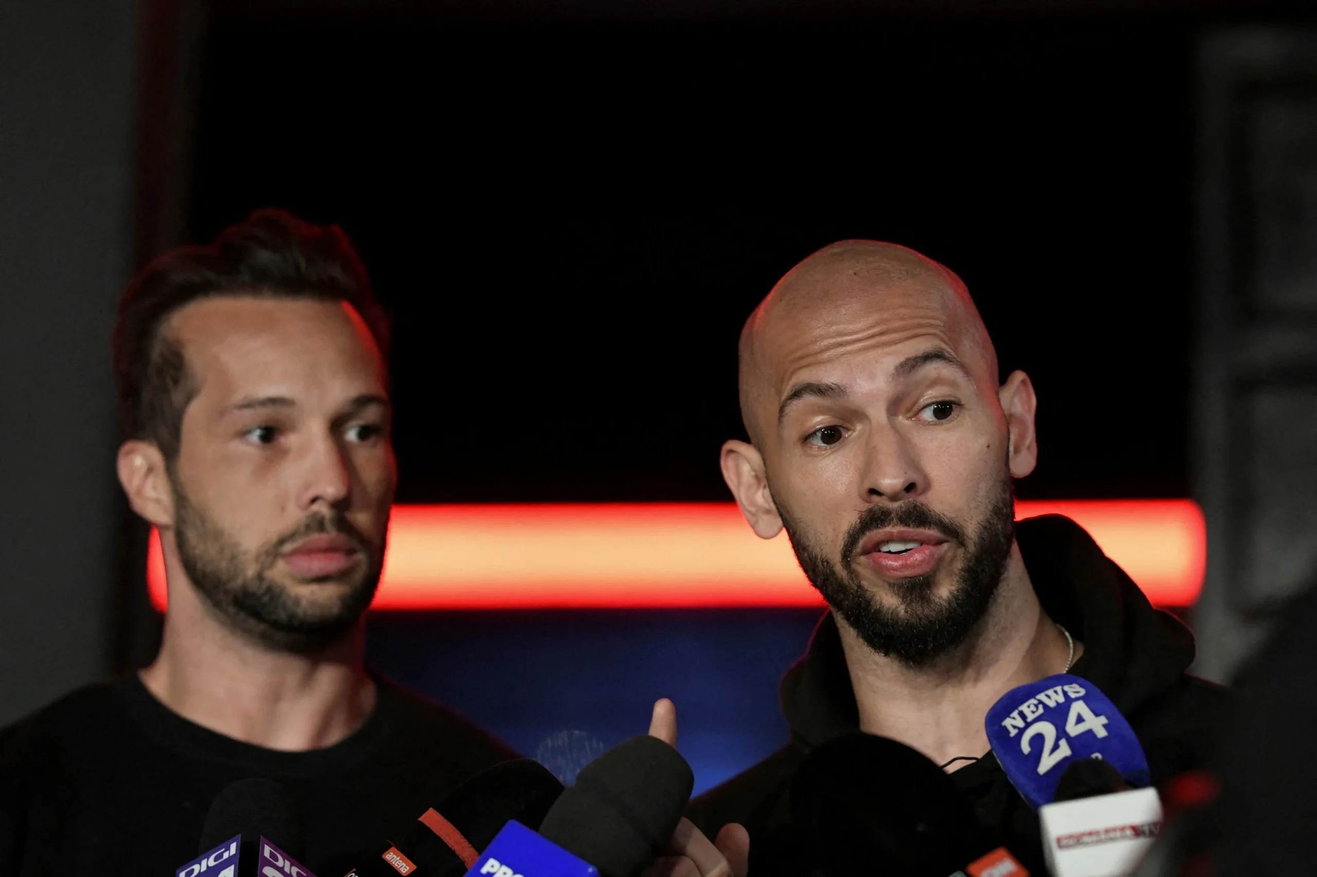 Social media influencers Andrew and Tristan Tate arrested in Miami