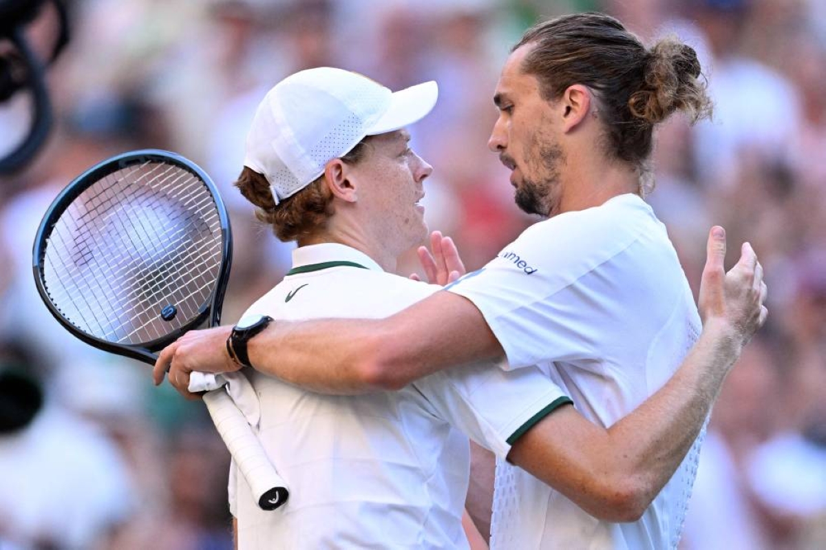 Zverev second in ATP rankings behind Sinner after Wimbledon