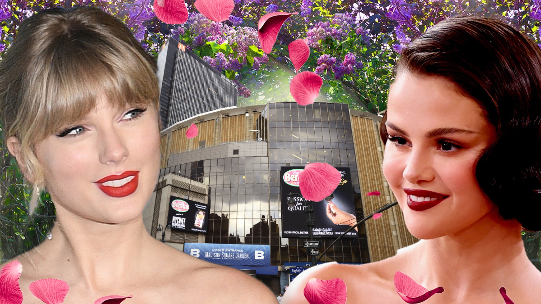 Selena Gomez Wears Shimmering Gold Dress to Taylor Swift’s Wedding